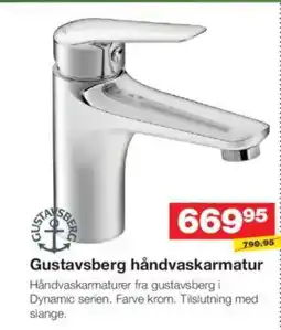 Bauhaus Gustavsberg håndvaskarmatur tilbud