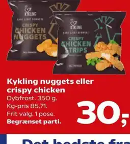 Kvickly Kykling nuggets eller crispy chicken tilbud