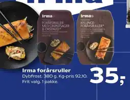 Kvickly Irma forårsruller tilbud