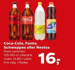 Kvickly Coca-Cola, Fanta, Schweppes eller Nestea Flere varianter. tilbud
