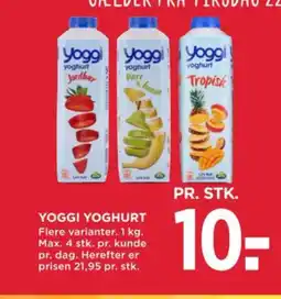 MENY YOGGI YOGHURT tilbud