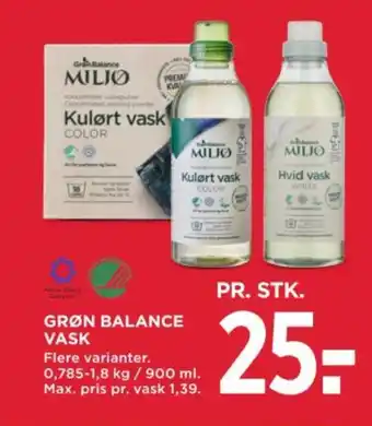 MENY GRØN BALANCE VASK tilbud