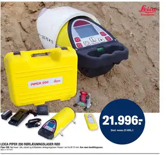 Stark LEICA PIPER 200 RØRLÆGNINGSLASER RØD tilbud