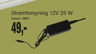 Strømforsyning 12V 25 W
