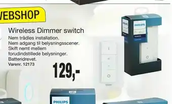 Harald Nyborg Wireless Dimmer switch tilbud