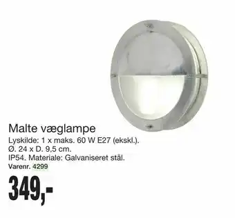 Harald Nyborg Malte væglampe tilbud