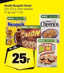 Calle Nestlé Nesquik Cereal tilbud