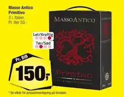 Calle Masso Antico Primitivo tilbud