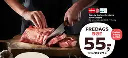 SuperBrugsen Dansk kalv entrecote eller ribeye tilbud