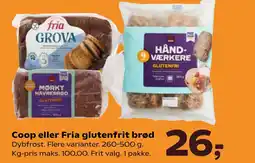 SuperBrugsen COOP Eller fria glutenfrit brød tilbud