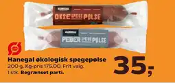 SuperBrugsen HANEGAL Økologisk spegepølse tilbud