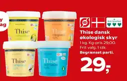 SuperBrugsen THISE Dansk økologisk skyr tilbud