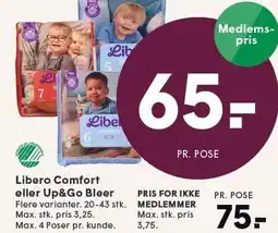 SPAR Libero Comfort eller Up&Go bleer tilbud