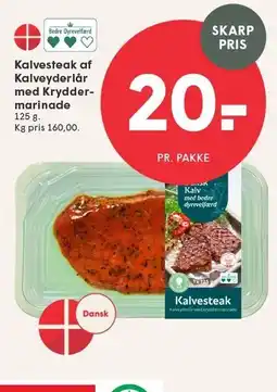 SPAR Kalvesteak af Kalveyderlår med Kryddermarinerede tilbud