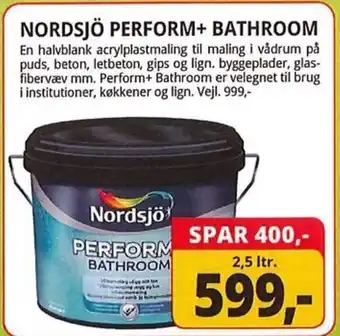 Farveland Nordsjö Perform+ bathroom tilbud