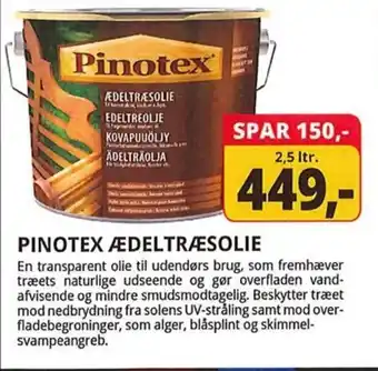 Farveland Pinotex ædeltræsolie tilbud