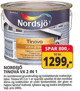 Farveland Nordsjö Tinová VX 2 in 1 tilbud