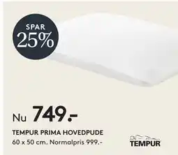 SENG TEMPUR PRIMA HOVEDPUDE tilbud