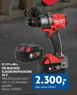 Davidsen MILWAUKEE SLAGBOREMASKINE tilbud