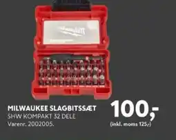 Davidsen MILWAUKEE SLAGBITSSÆT tilbud