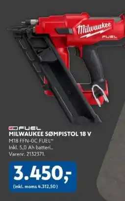 Davidsen M18 FUEL MILWAUKEE SØMPISTOL 18 V tilbud