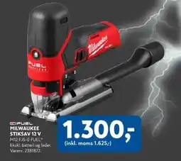 Davidsen M12 FUEL MILWAUKEE STIKSAV 12 V tilbud