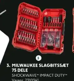 Davidsen 3. MILWAUKEE SLAGBITSSÆT 75 DELE tilbud