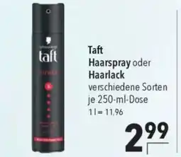 Taft Haarspray oder Haarlack