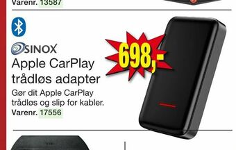 Harald Nyborg Apple CarPlay trådløs adapter tilbud