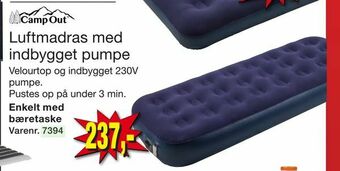 Harald Nyborg Luftmadras med indbygget pumpe tilbud