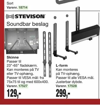 Harald Nyborg Soundbar beslag tilbud