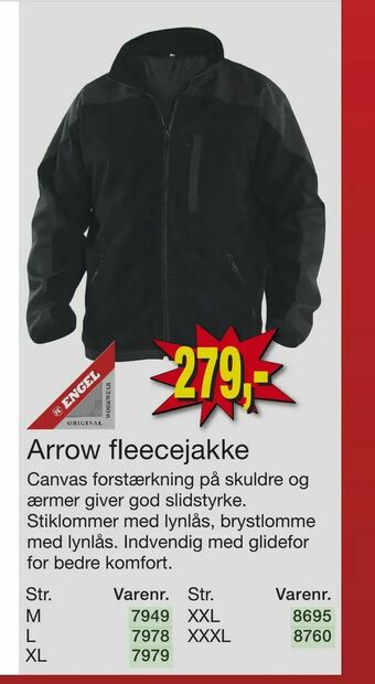 Harald Nyborg Arrow fleecejakke tilbud