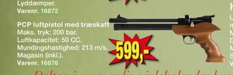 Harald Nyborg PCP luftpistol med træskaft tilbud