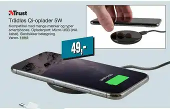 Harald Nyborg Trådløs Qi-oplader 5W tilbud