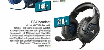 Harald Nyborg PS4 headset tilbud