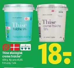 Coop 365 THISE økologisk creme fraiche tilbud