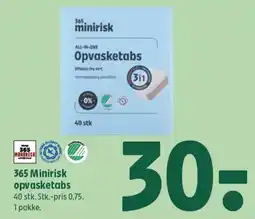 Coop 365 365 Minirisk opvasketabs tilbud