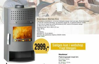 Harald Nyborg Brændeovn Borneo Eco tilbud