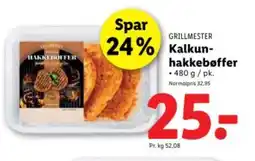 Lidl GRILLMESTER Kalkun- hakkebøffer tilbud