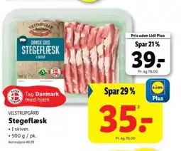 Lidl VILSTRUPGÅRD Stegeflæsk tilbud