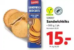Lidl SONDEY Sandwichkiks tilbud