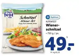 Lidl ALPENFEST Wiener- schnitzel tilbud