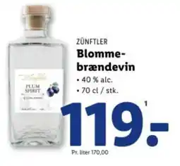 Lidl ZÜNFTLER Blomme- brændevin tilbud