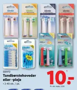 Lidl IDENTO Tandbørstehoveder eller -pleje tilbud