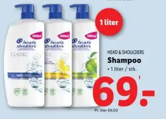 Lidl HEAD & SHOULDERS Shampoo tilbud
