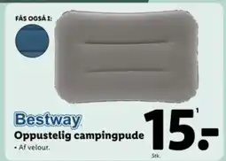 Lidl Oppustelig campingpude tilbud