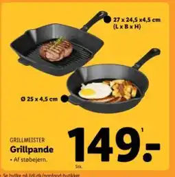 Lidl GRILLMEISTER Grillpande tilbud