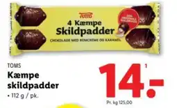 Lidl TOMS Kæmpe Skildpadder tilbud