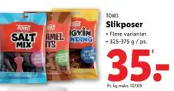 Lidl TOMS Slikposer tilbud