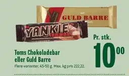 Min Købmand Toms Chokoladebar eller Guld Barre tilbud